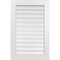 Ekena Millwork Vertical Surface Mount PVC Gable Vent: Functional, w/ 3-1/2"W x 1"P Standard Frame, 26"W x 40"H GVPVE26X4001SF - alternate 1
